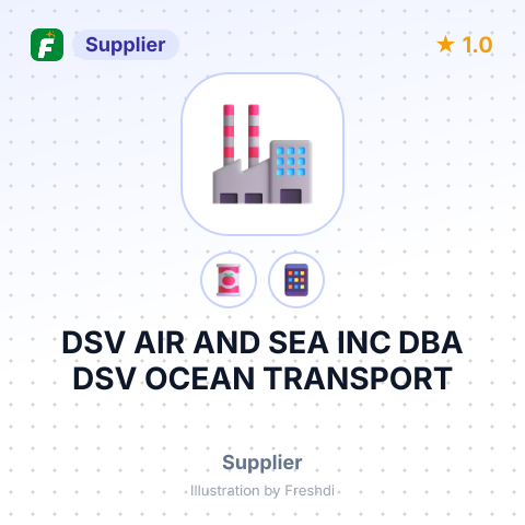 DSV AIR AND SEA INC DBA DSV OCEAN TRANSPORT – summary card, no photo uploaded yet