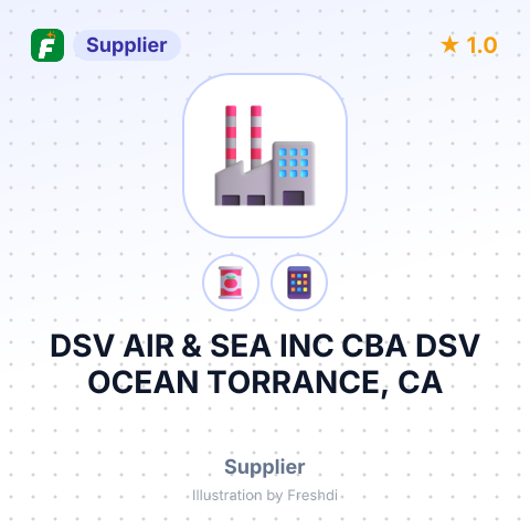 DSV AIR & SEA INC CBA DSV OCEAN TORRANCE, CA – summary card, no photo uploaded yet