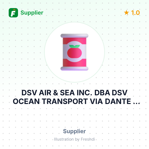 DSV AIR & SEA INC. DBA DSV OCEAN TRANSPORT VIA DANTE – summary card, no photo uploaded yet