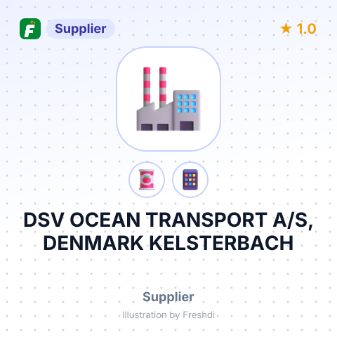 DSV OCEAN TRANSPORT A/S, DENMARK KELSTERBACH – summary card, no photo uploaded yet