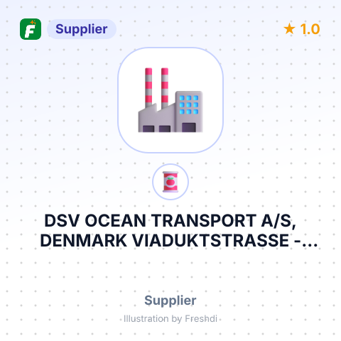 DSV OCEAN TRANSPORT A/S, DENMARK VIADUKTSTRASSE – summary card, no photo uploaded yet