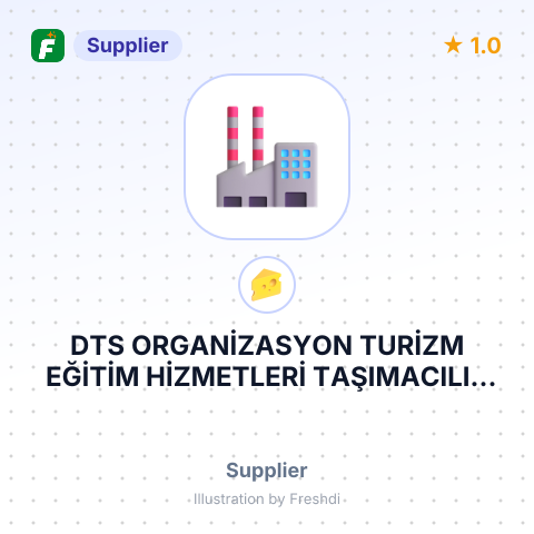 DTS ORGANİZASYON TURİZM EĞİTİM HİZMETLERİ TAŞIMACILIK İTHALAT İHRACAT TİCARET LİMİTED ŞİRKETİ – summary card, no photo uploaded yet