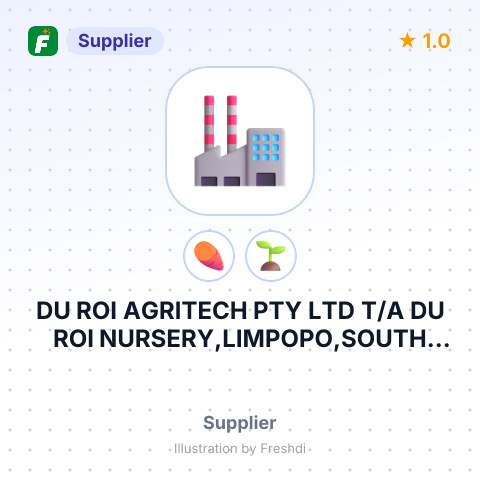 DU ROI AGRITECH PTY LTD T/A DU ROI NURSERY,LIMPOPO,SOUTH AFRICA – summary card, no photo uploaded yet