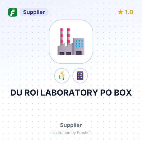 DU ROI LABORATORY PO BOX – summary card, no photo uploaded yet