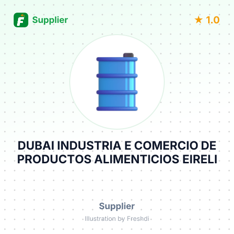 DUBAI INDUSTRIA E COMERCIO DE PRODUCTOS ALIMENTICIOS EIRELI – summary card, no photo uploaded yet