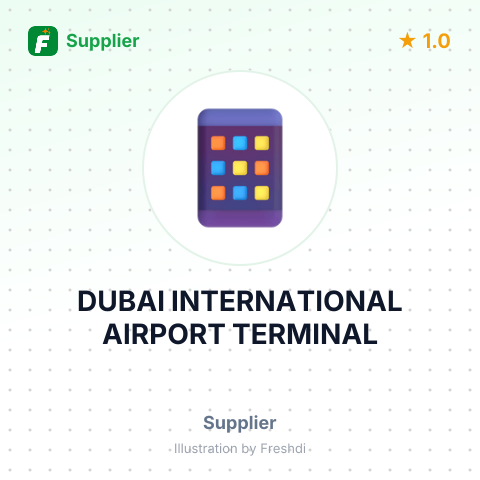DUBAI INTERNATIONAL AIRPORT TERMINAL – summary card, no photo uploaded yet