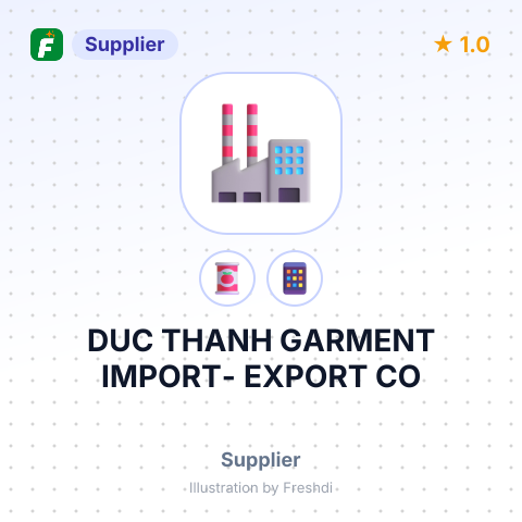 DUC THANH GARMENT IMPORT- EXPORT CO – summary card, no photo uploaded yet