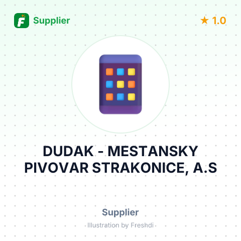 DUDAK - MESTANSKY PIVOVAR STRAKONICE, A.S – summary card, no photo uploaded yet