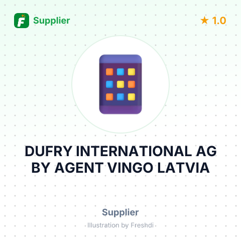 DUFRY INTERNATIONAL AG BY AGENT VINGO LATVIA – summary card, no photo uploaded yet