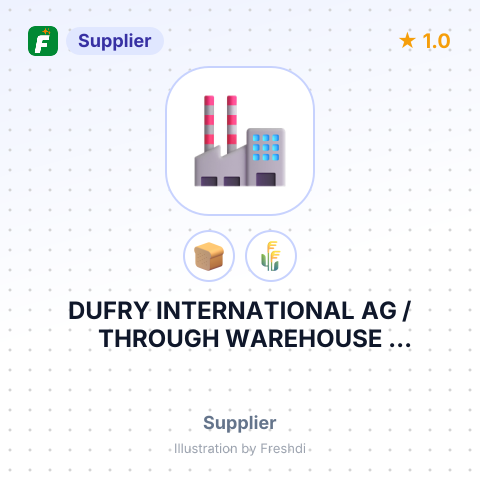 DUFRY INTERNATIONAL AG /THROUGH WAREHOUSE BARCELONA FROM UAB VLANTANA – summary card, no photo uploaded yet