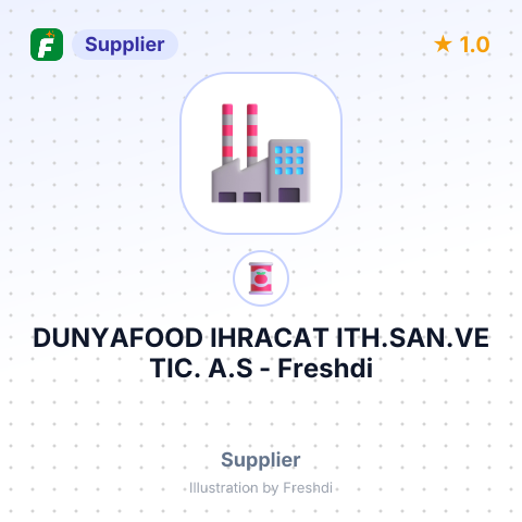 DUNYAFOOD IHRACAT ITH.SAN.VE TIC. A.S – summary card, no photo uploaded yet