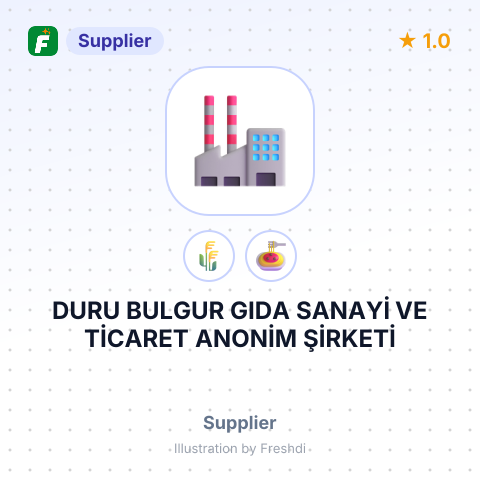 DURU BULGUR GIDA SANAYİ VE TİCARET ANONİM ŞİRKETİ – summary card, no photo uploaded yet