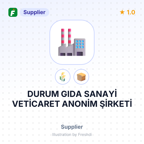 DURUM GIDA SANAYİ VETİCARET ANONİM ŞİRKETİ – summary card, no photo uploaded yet