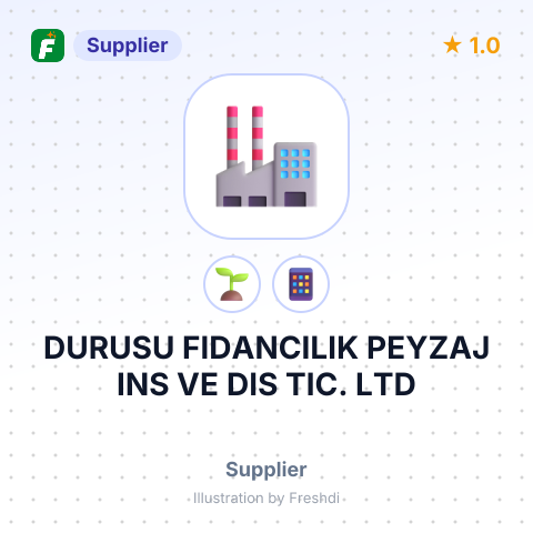 DURUSU FIDANCILIK PEYZAJ INS VE DIS TIC. LTD – summary card, no photo uploaded yet