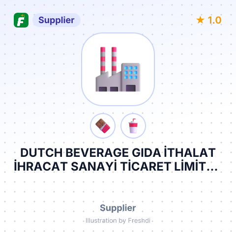 DUTCH BEVERAGE GIDA İTHALAT İHRACAT SANAYİ TİCARET LİMİTED ŞİRKETİ – summary card, no photo uploaded yet