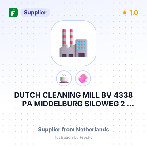 DUTCH CLEANING MILL BV 4338 PA MIDDELBURG SILOWEG 2 НІДЕРЛАНДИ – summary card, no photo uploaded yet