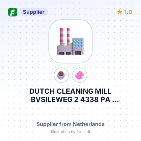 DUTCH CLEANING MILL BVSILEWEG 2 4338 PA MIDDELBURG NETHERLANDS – summary card, no photo uploaded yet