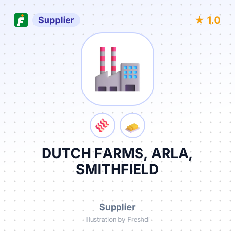 DUTCH FARMS, ARLA, SMITHFIELD – summary card, no photo uploaded yet