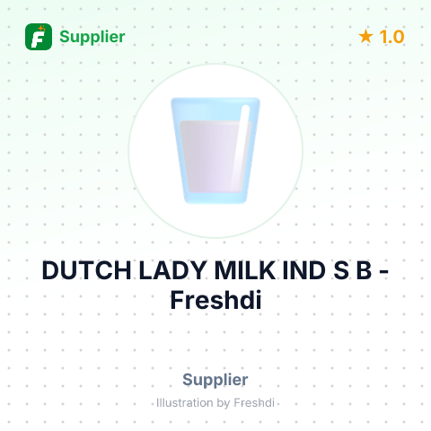 DUTCH LADY MILK IND S B – summary card, no photo uploaded yet
