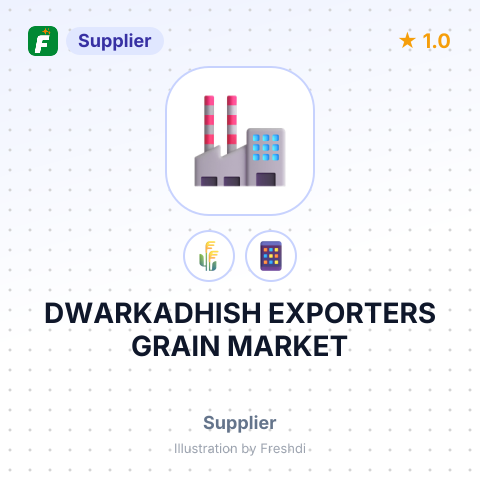 DWARKADHISH EXPORTERS GRAIN MARKET – summary card, no photo uploaded yet