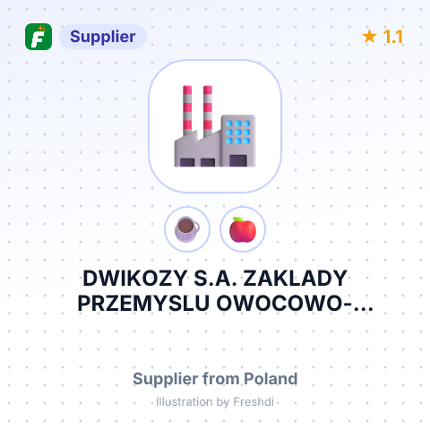 DWIKOZY S.A. ZAKLADY PRZEMYSLU OWOCOWO-WARZYWNEGO – summary card, no photo uploaded yet