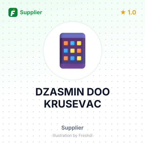 DZASMIN DOO KRUSEVAC – summary card, no photo uploaded yet