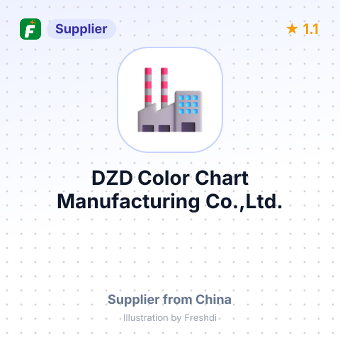 DZD Color Chart Manufacturing Co.,Ltd. – summary card, no photo uploaded yet