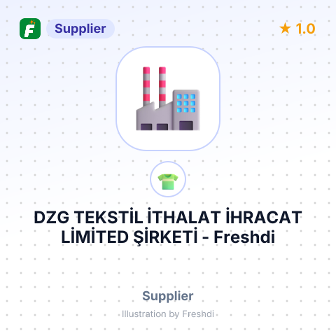 DZG TEKSTİL İTHALAT İHRACAT LİMİTED ŞİRKETİ – summary card, no photo uploaded yet