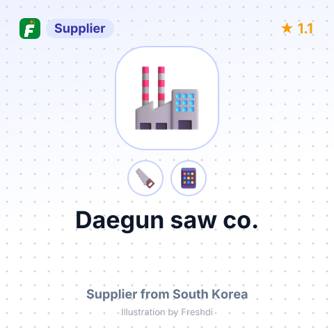 Daegun saw co. – summary card, no photo uploaded yet