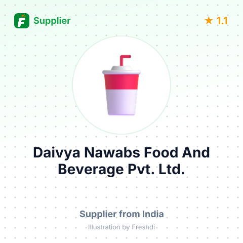 Daivya Nawabs Food And Beverage Pvt. Ltd.  – summary card, no photo uploaded yet