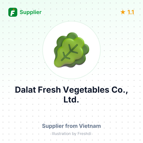 Dalat Fresh Vegetables Co., Ltd.  – summary card, no photo uploaded yet