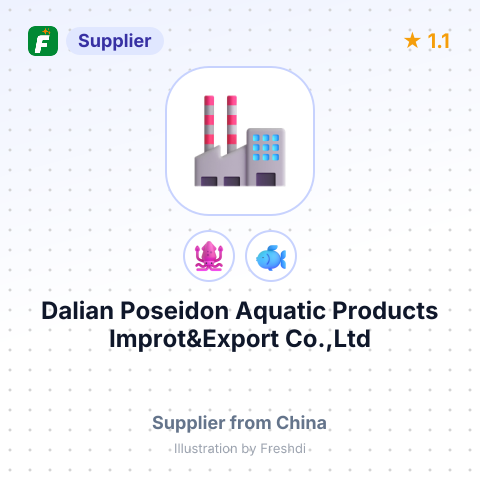 Dalian Poseidon Aquatic Products Improt&Export Co.,Ltd – summary card, no photo uploaded yet