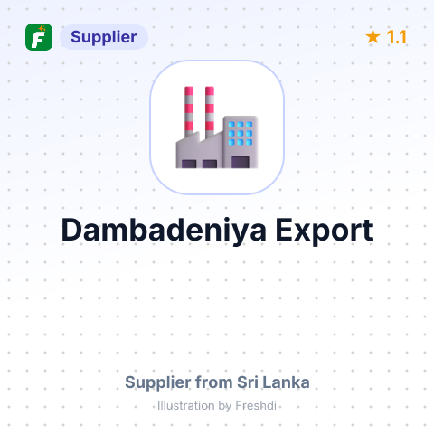 Dambadeniya Export – summary card, no photo uploaded yet