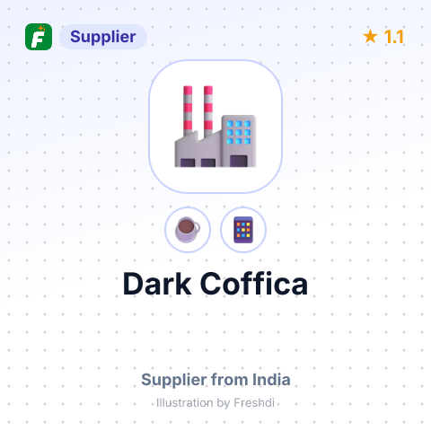 Dark Coffica  – summary card, no photo uploaded yet