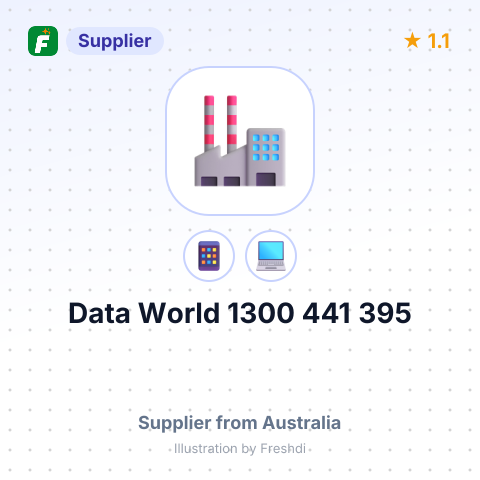 Data World 1300 441 395 – summary card, no photo uploaded yet