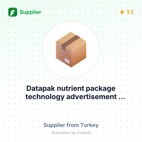 Datapak nutrient package technology advertisement industrial trade company – summary card, no photo uploaded yet