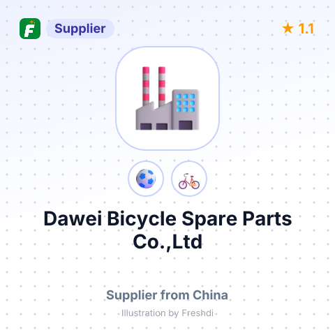 Dawei Bicycle Spare Parts Co.,Ltd – summary card, no photo uploaded yet