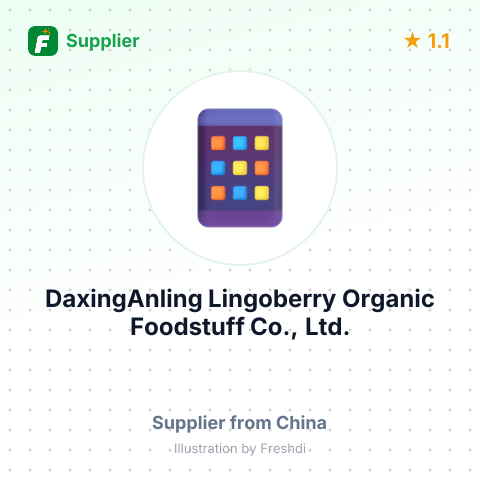 DaxingAnling Lingoberry Organic Foodstuff Co., Ltd. – summary card, no photo uploaded yet