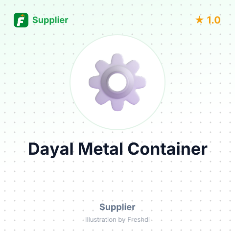 Dayal Metal Container – summary card, no photo uploaded yet