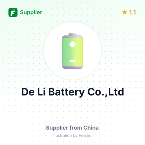 De Li Battery Co.,Ltd – summary card, no photo uploaded yet