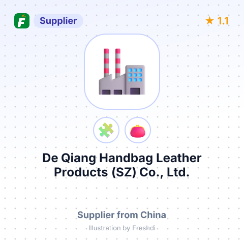 De Qiang Handbag Leather Products (SZ) Co., Ltd. – summary card, no photo uploaded yet
