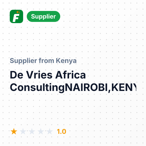 De Vries Africa ConsultingNAIROBI,KENYA – summary card, no photo uploaded yet