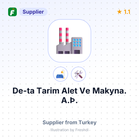 De-ta Tarim Alet Ve Makyna. A.Þ.  – summary card, no photo uploaded yet