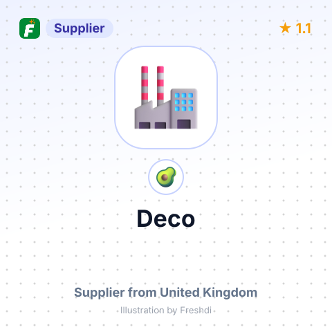 Deco  – summary card, no photo uploaded yet