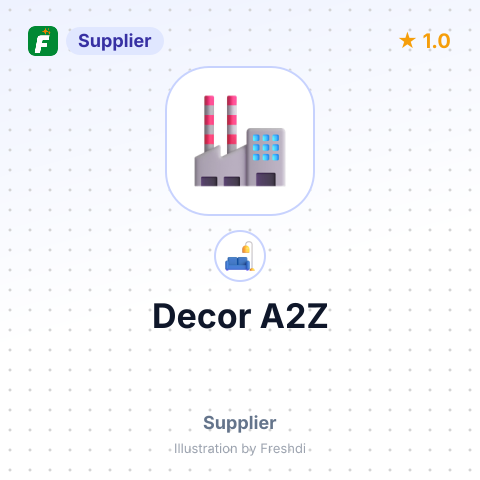 Decor A2Z – summary card, no photo uploaded yet