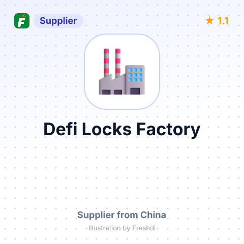 Defi Locks Factory – summary card, no photo uploaded yet