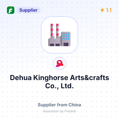 Dehua Kinghorse Arts&crafts Co., Ltd. – summary card, no photo uploaded yet