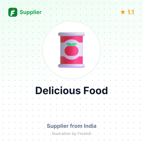Delicious Food – summary card, no photo uploaded yet