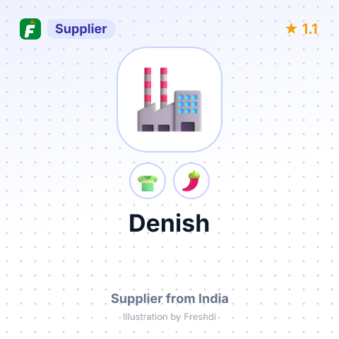 Denish  – summary card, no photo uploaded yet
