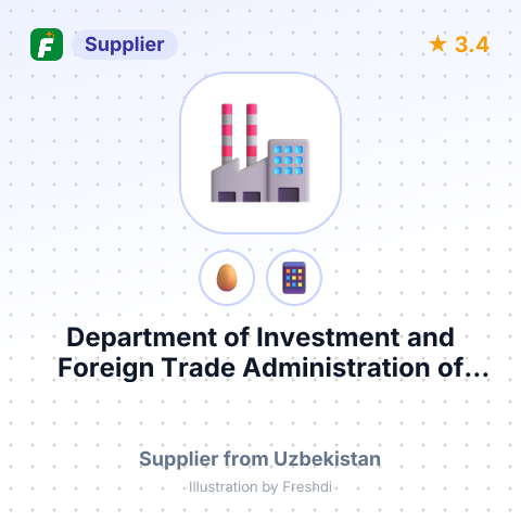 Department of Investment and Foreign Trade Administration of Khorezm Region, Uzbekistan – summary card, no photo uploaded yet